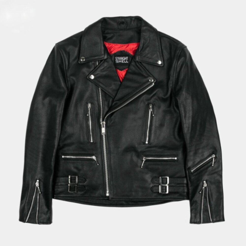 Straight To Hell Defector Black Leather Jacket